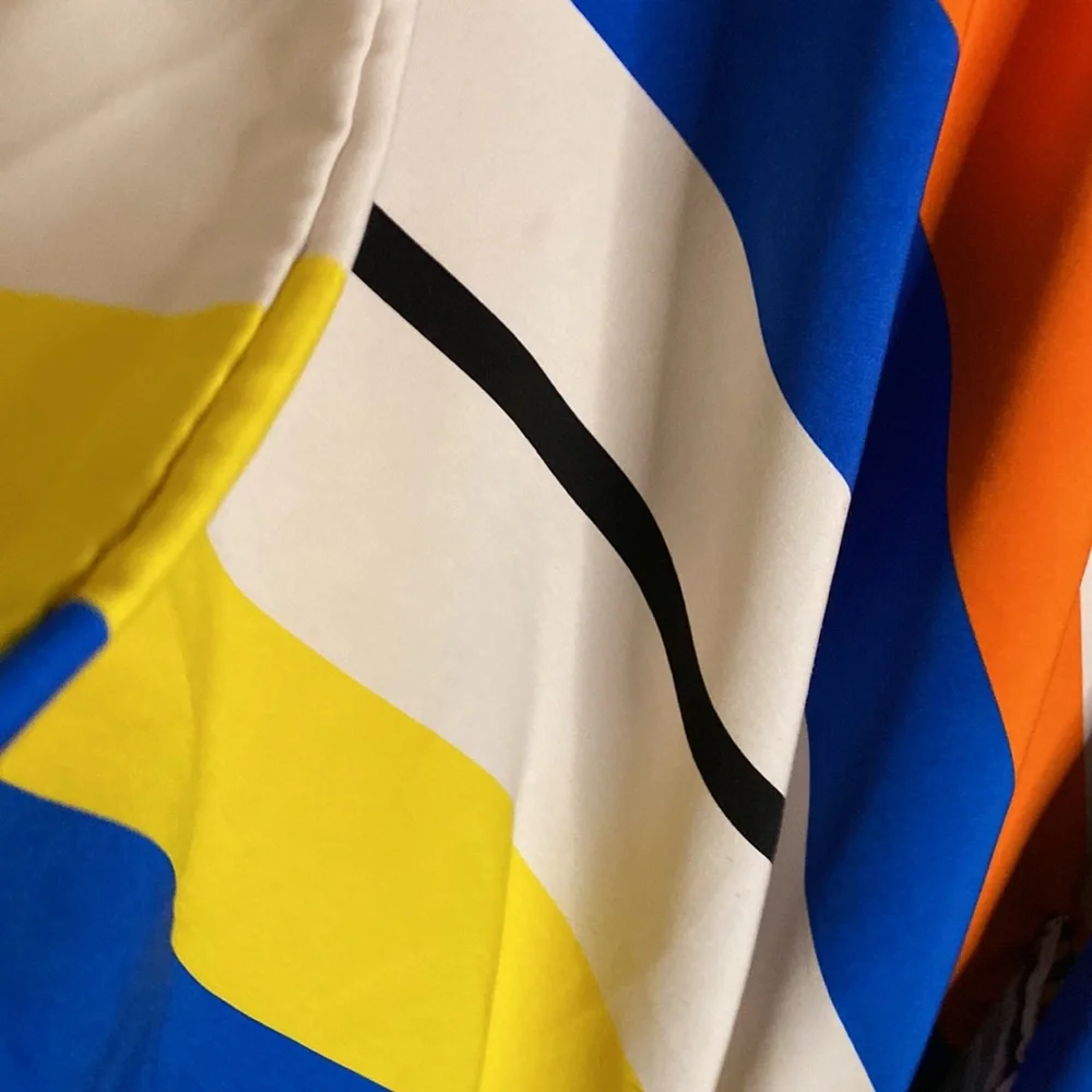 Color block, stripe, wide sleeve, kaftan, cover-up, (OS) - Picture 3 of 6